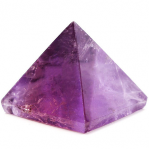 Piramide van paarse edelsteen, Amethist