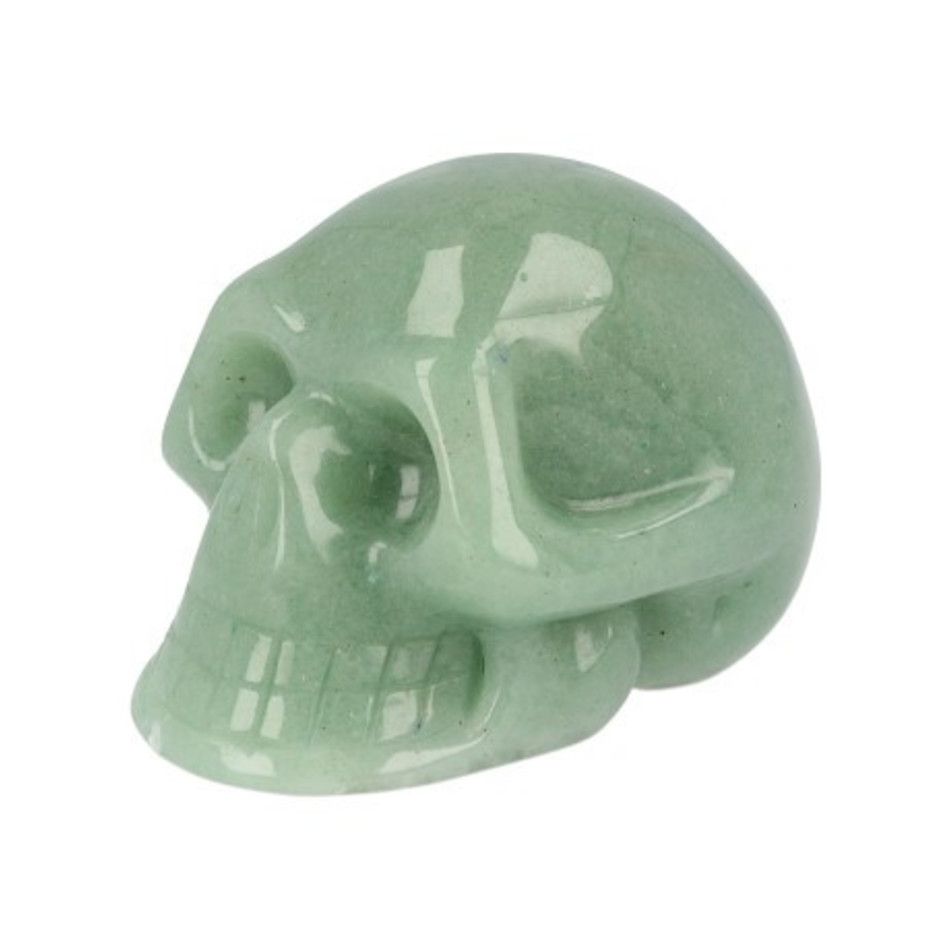Aventurijn groen schedel 40 mm