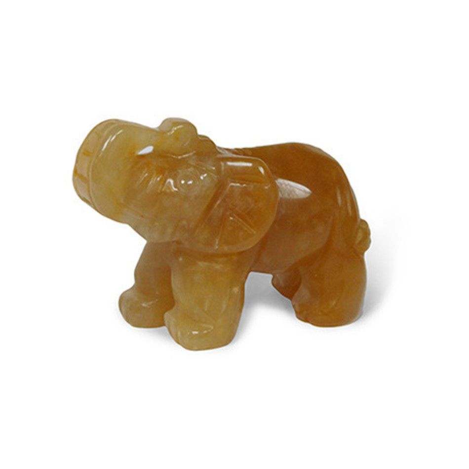 Aventurijn oranje edelsteen dier olifant