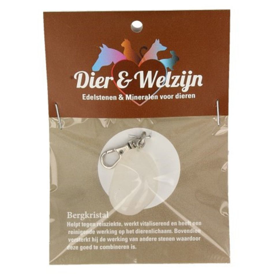 Bergkristal halsband hanger Dier & Welzijn