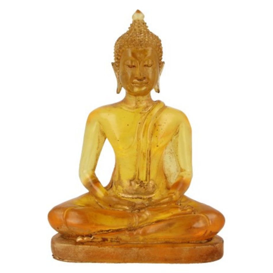 Boeddha klein geel