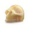 Calciet geel edelsteen schedel klein