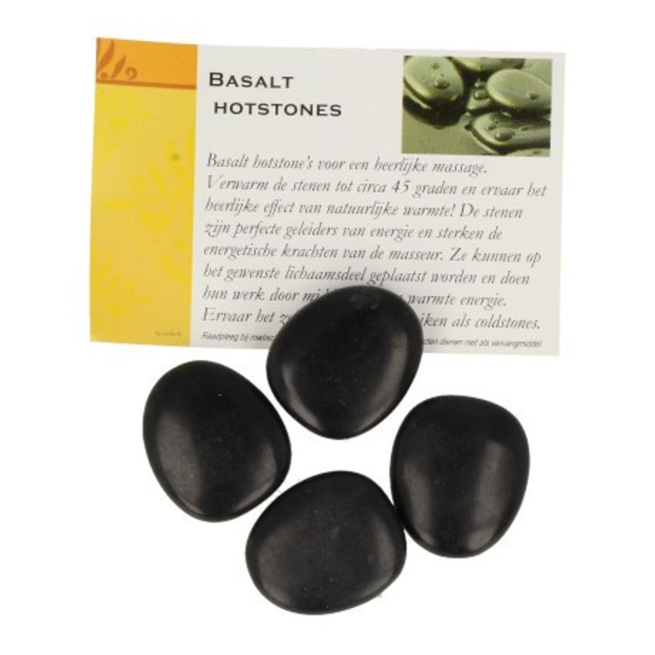 Hotstones basalt teenstenen setje