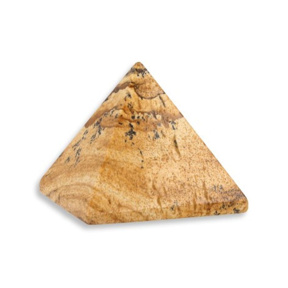 Jaspis landschap piramide 25 mm edelsteen