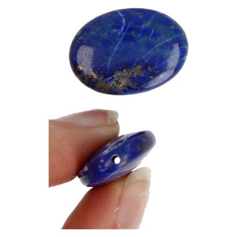 Lapis Lazuli 25 mm ovaal kraal - losse kraal