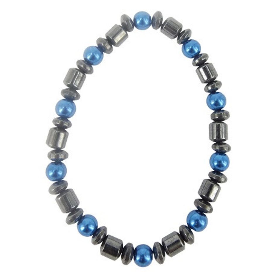 Magneetarmband 6 mm donker blauw