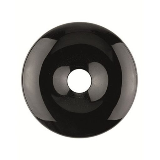Obsidiaan zwart donut 50 mm