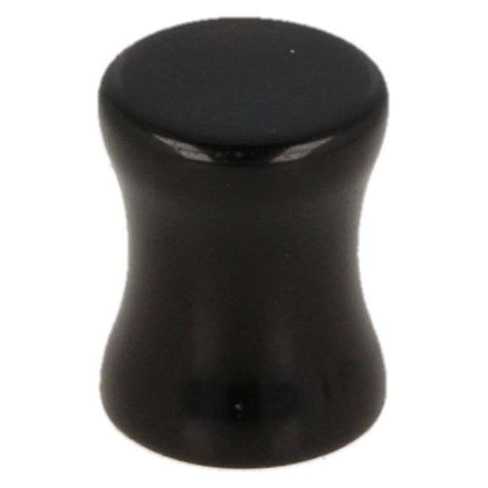 Plug oorpiercing 8 mm Obsidiaan zwart