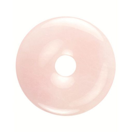 Roze kwarts donut 30 mm