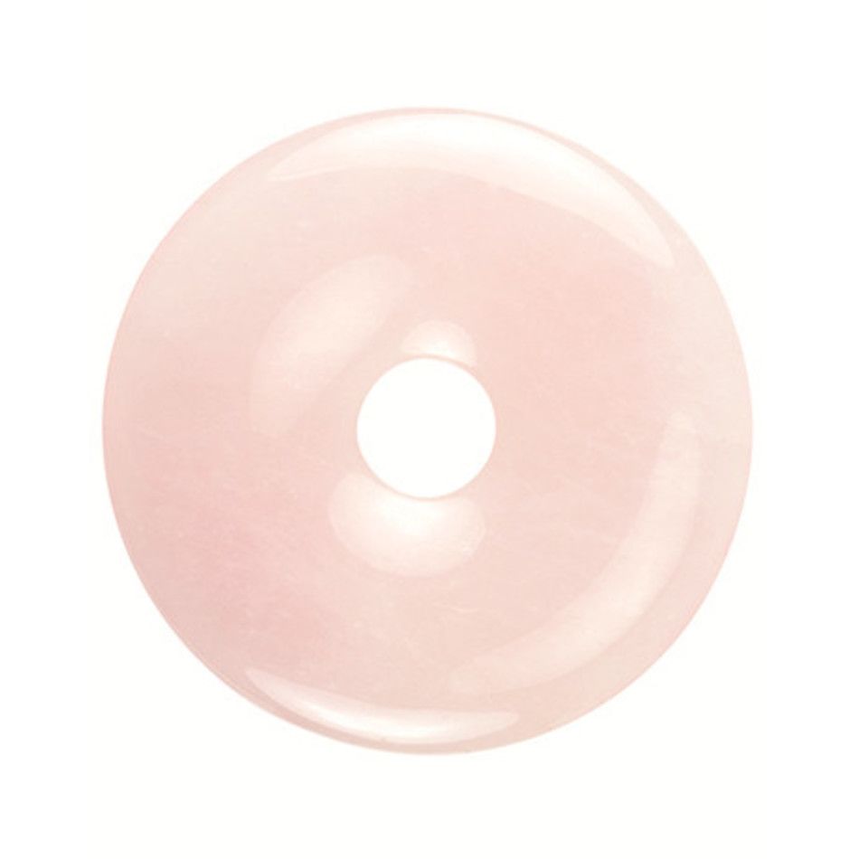 Roze kwarts donut 50 mm