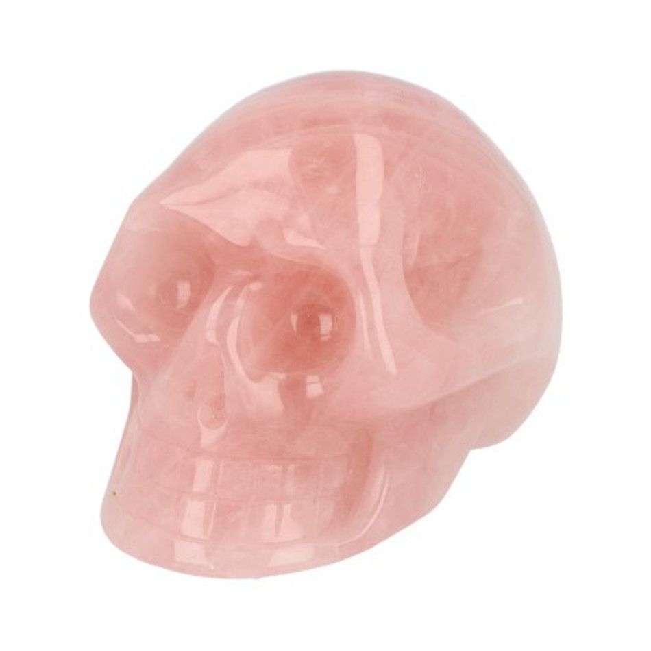 Roze kwarts schedel 40 mm