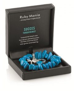 Turquereniet (gekleurd) Ruby Mania, armband nr 8, nugget