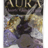 Aura kwarts geoden displayset, 1 st. purple