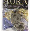 Aura kwarts geoden displayset, 1 st. silver