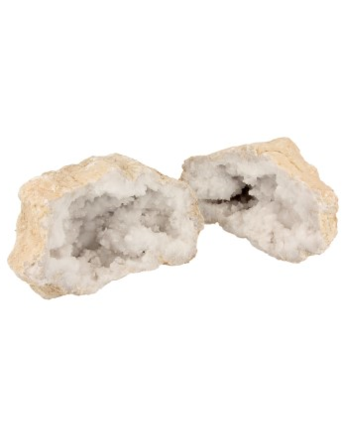 Bergkristal geode paar 16-20 cm
