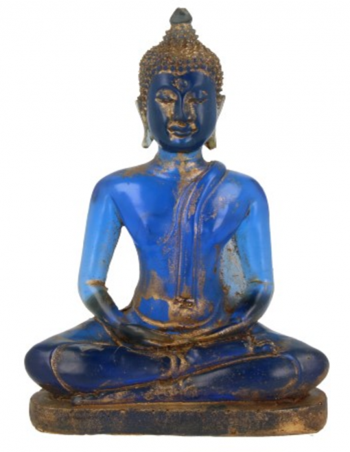 Boeddha klein blauw