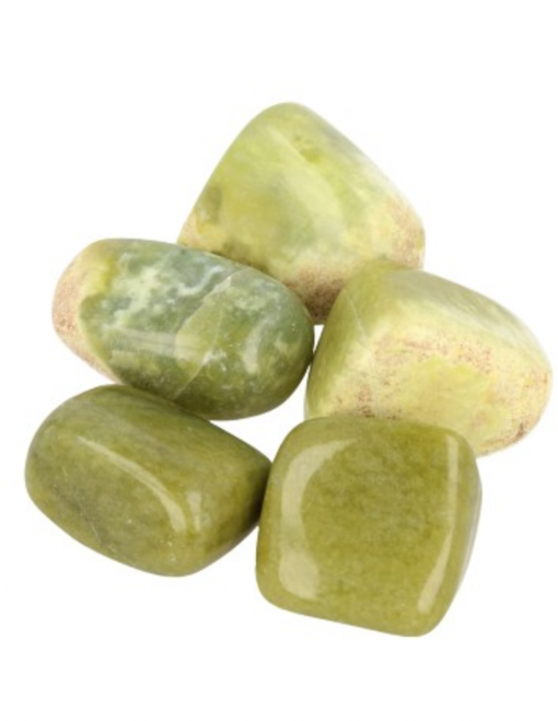 Jade olijf 100 gr. trommelstenen (mt3)