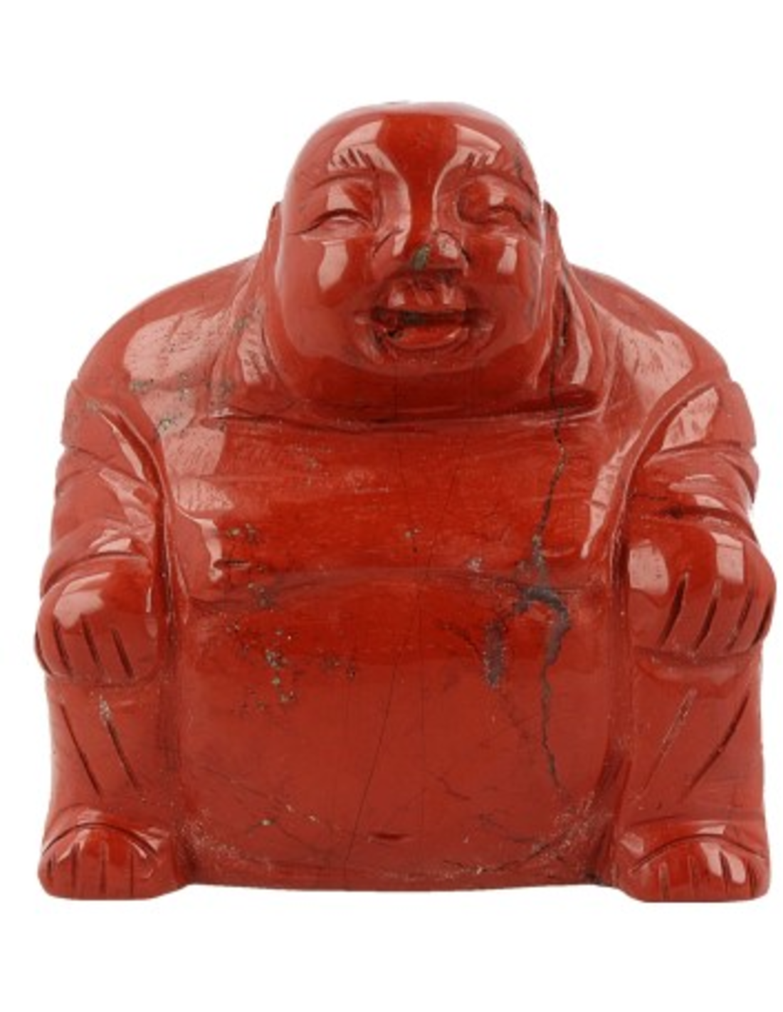 Jaspis rood boeddha 75 mm