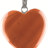 Jaspis rood hart hanger 20 mm