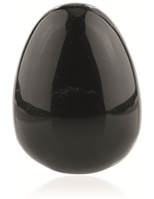 Obsidiaan zwart yoni ei 47x34 mm