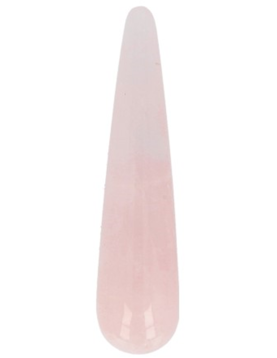 Roze kwarts massage griffel 7,5 cm