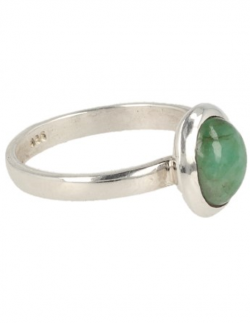 Smaragd ring zilver - 18