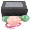 Yoni massage set Roze kwarts / Aventurijn groen