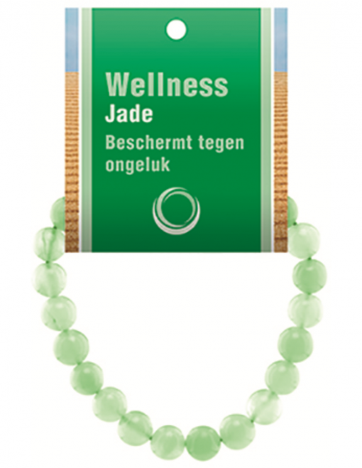 Jade Serpentijn powerbead armband + kaart