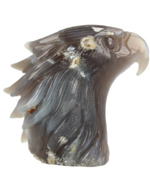Agaat sculptuur adelaar gekristalliseerd nr.1