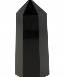 Obsidiaan zwart edelsteen punt 7-8 cm