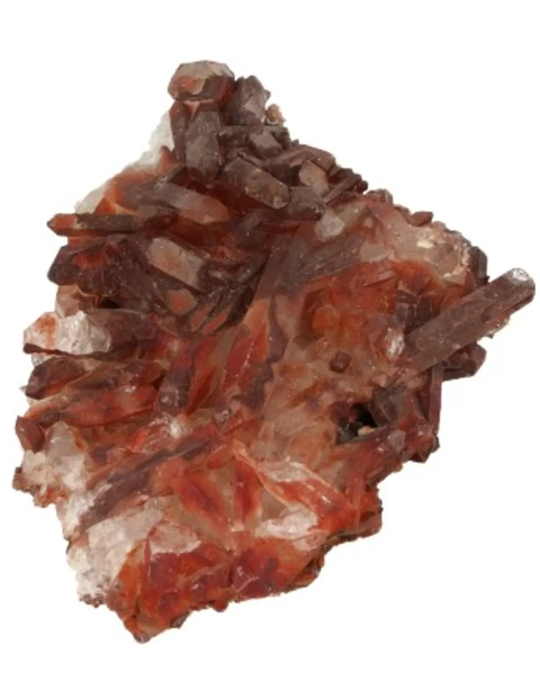 Bergkristal rood ruw 30-70 gram