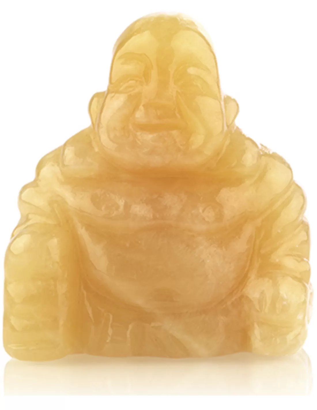 Edelsteen Boeddha Calciet geel 50 mm