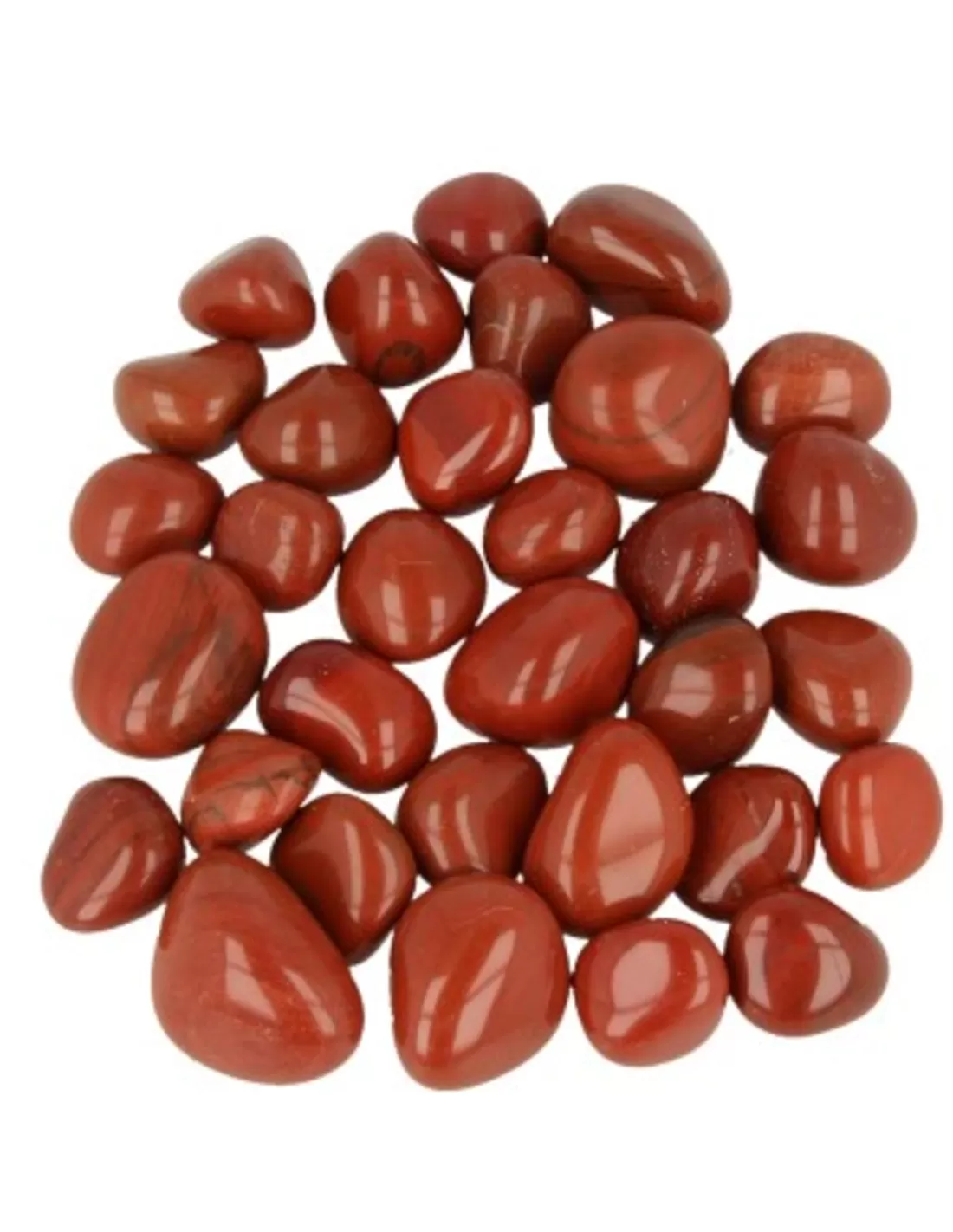 Jaspis rood A (mt3) 500 gr. trommelstenen