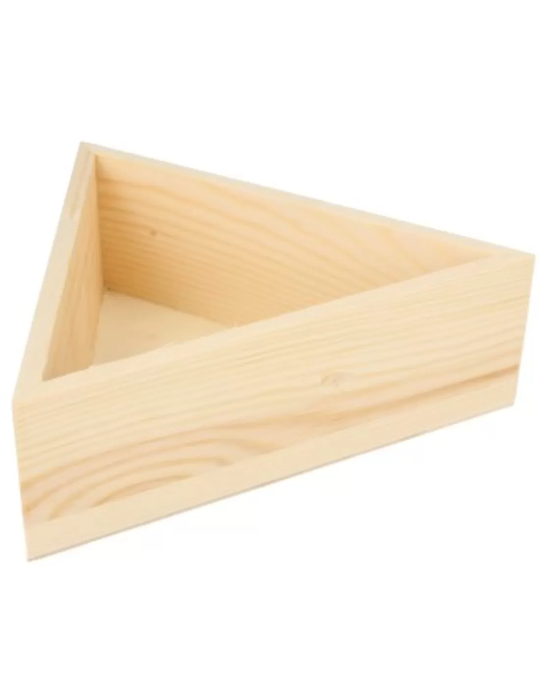 Verpakkingsdoosje / kistje hout driehoek 15x15 cm