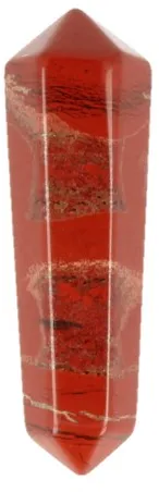 Dubbeleinder 50 mm Jaspis rood