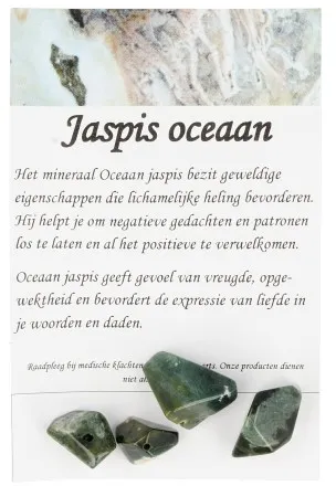 Jaspis oceaan kralen - 4 st.
