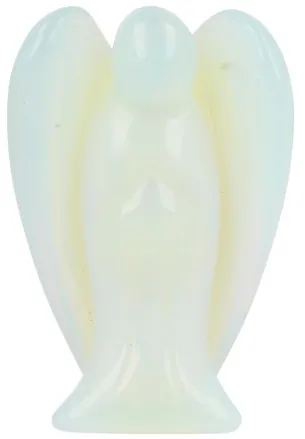 Opaliet staande engel 70 mm (synth)